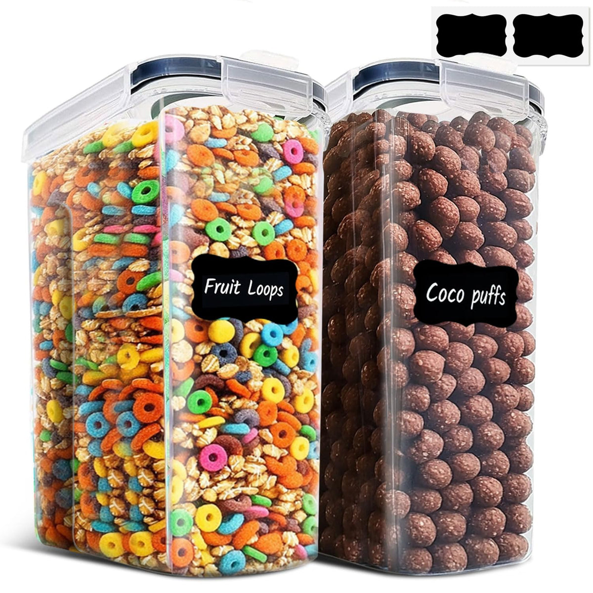 ComSaf Airtight Plastic Food Storage Container for Pantry