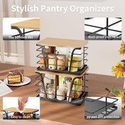TIDIIABODE Stackable Pantry Storage Bins, 2-Pack