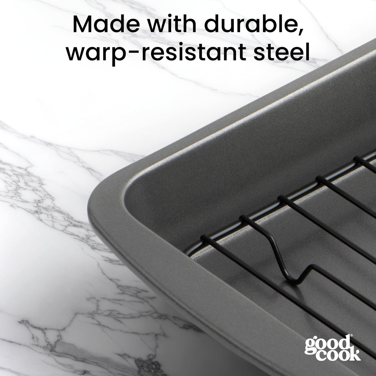 GoodCook 4-Piece Nonstick Steel Toaster Oven Bakeware Set