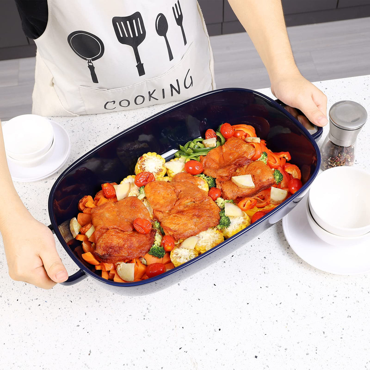 6-Quart Ceramic Rectangular Baking Dish, 16 x 11-Inch