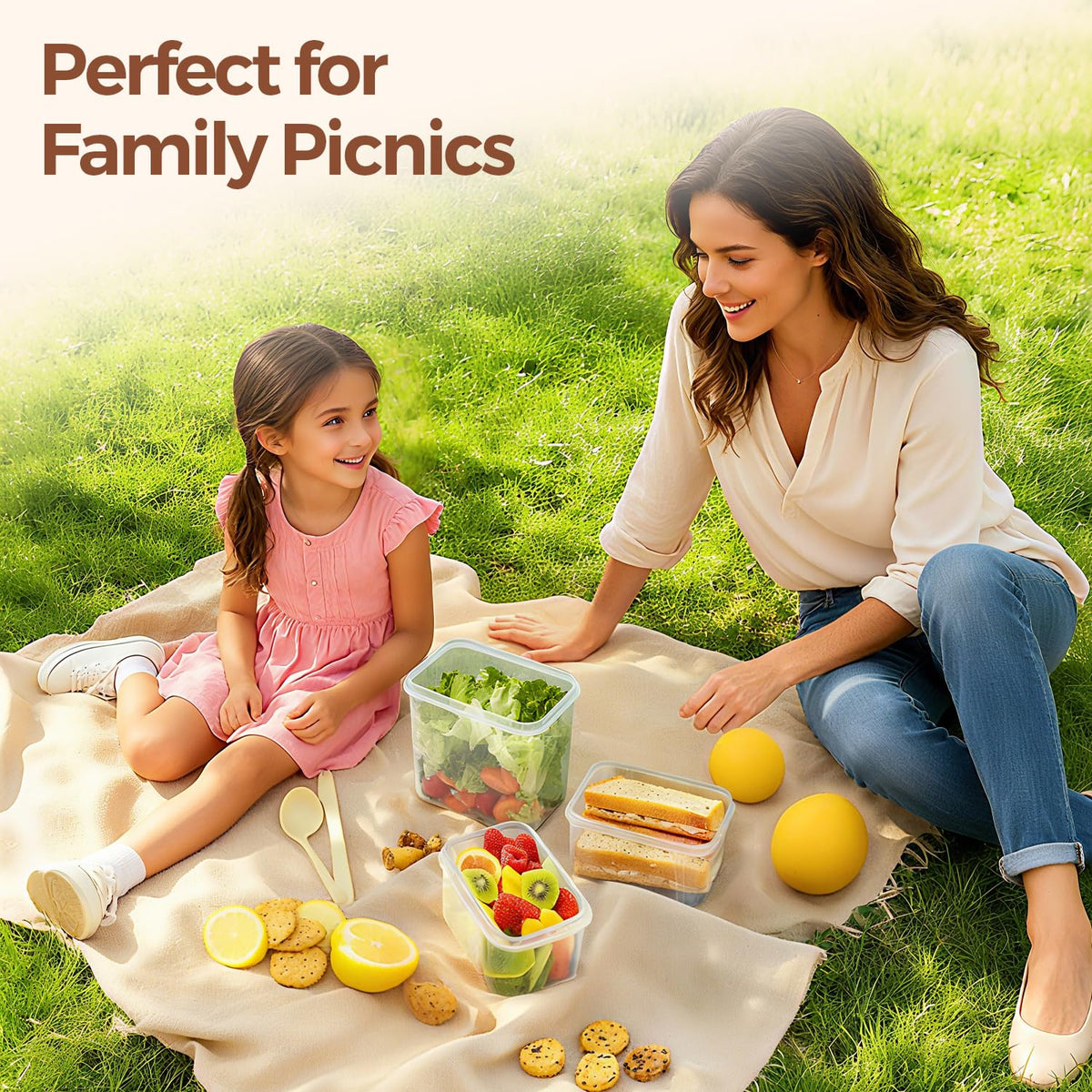 ComSaf Airtight Plastic Food Storage Container for Pantry