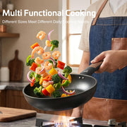 OzawaBear Titanium Nonstick Frying Pan for Induction Cooking