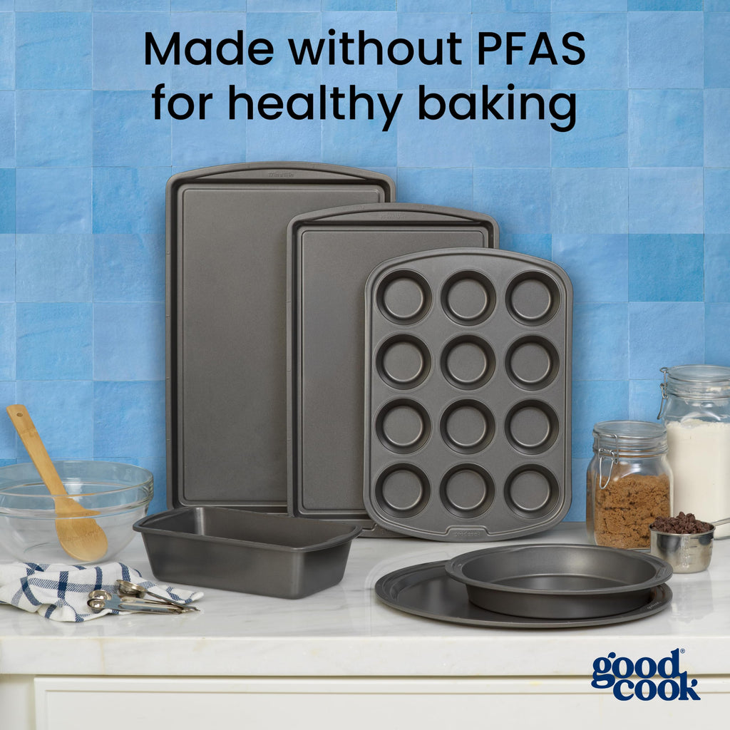 GoodCook 4-Piece Nonstick Steel Toaster Oven Bakeware Set