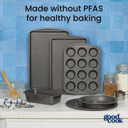 GoodCook 4-Piece Nonstick Steel Toaster Oven Bakeware Set