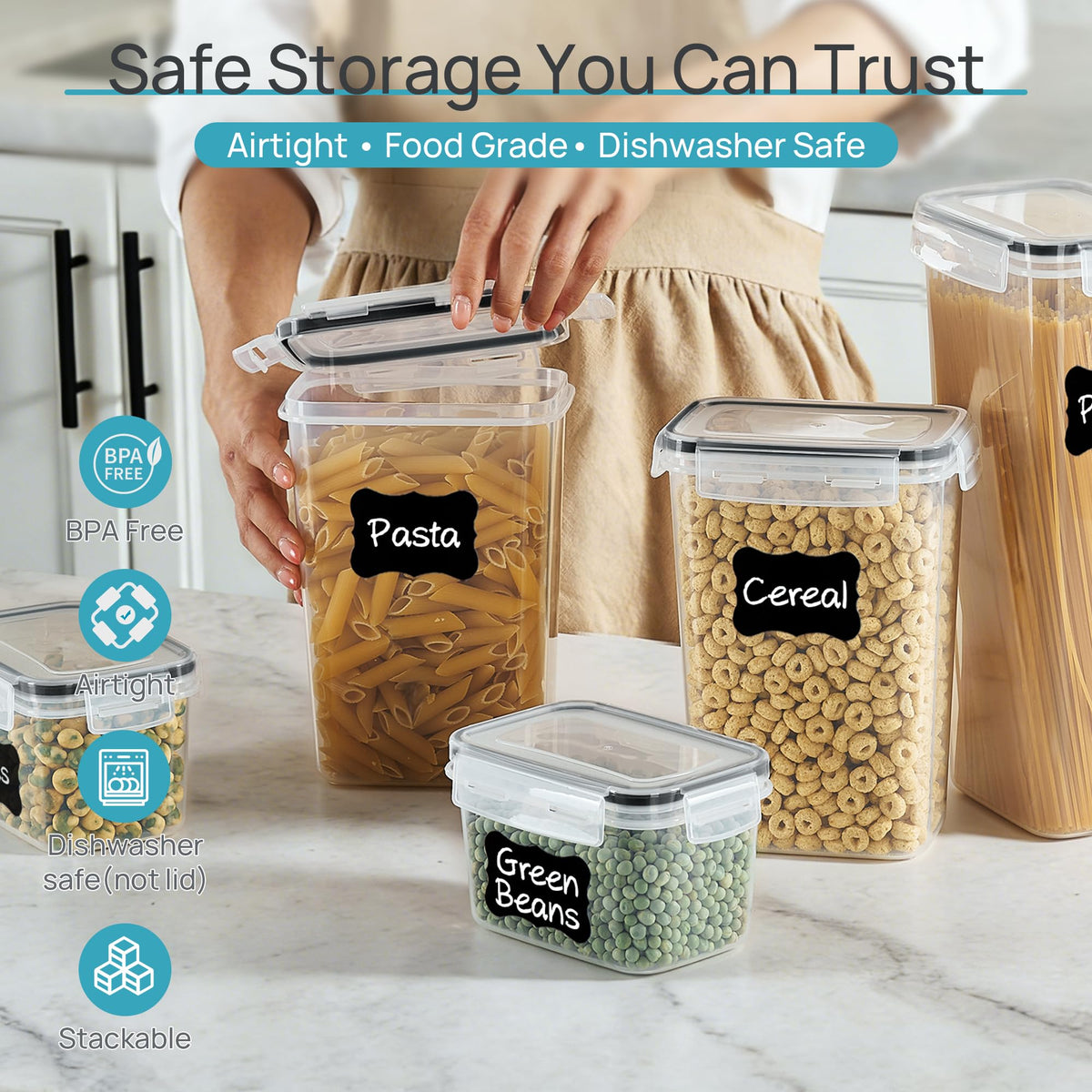 Vtopmart Airtight Food Storage Container Set for Pantry