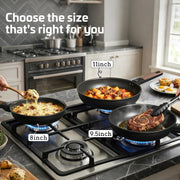 OzawaBear Titanium Nonstick Frying Pan for Induction Cooking