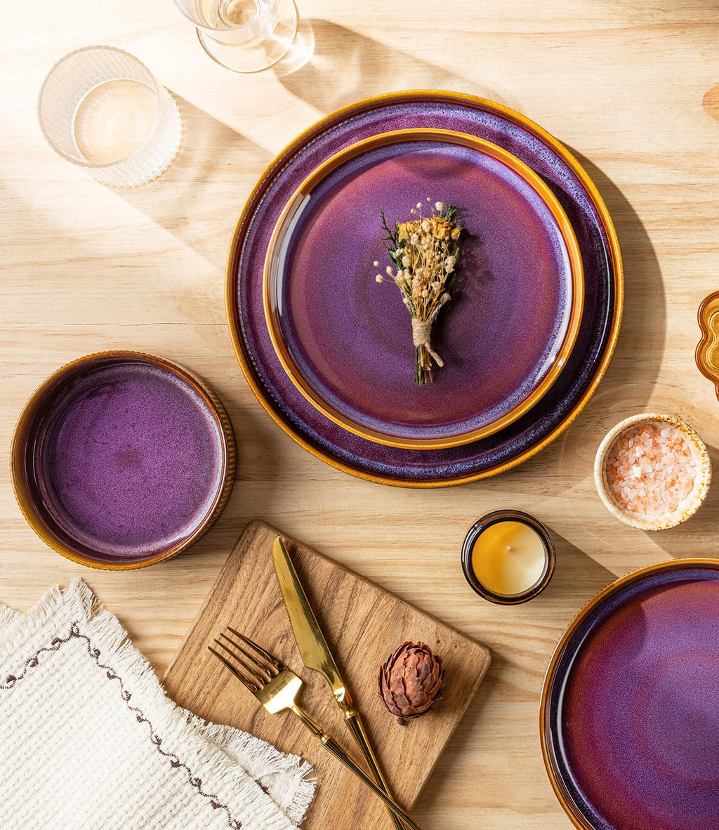 TheTerra Ceramic Dinnerware Plates & Bowls Set
