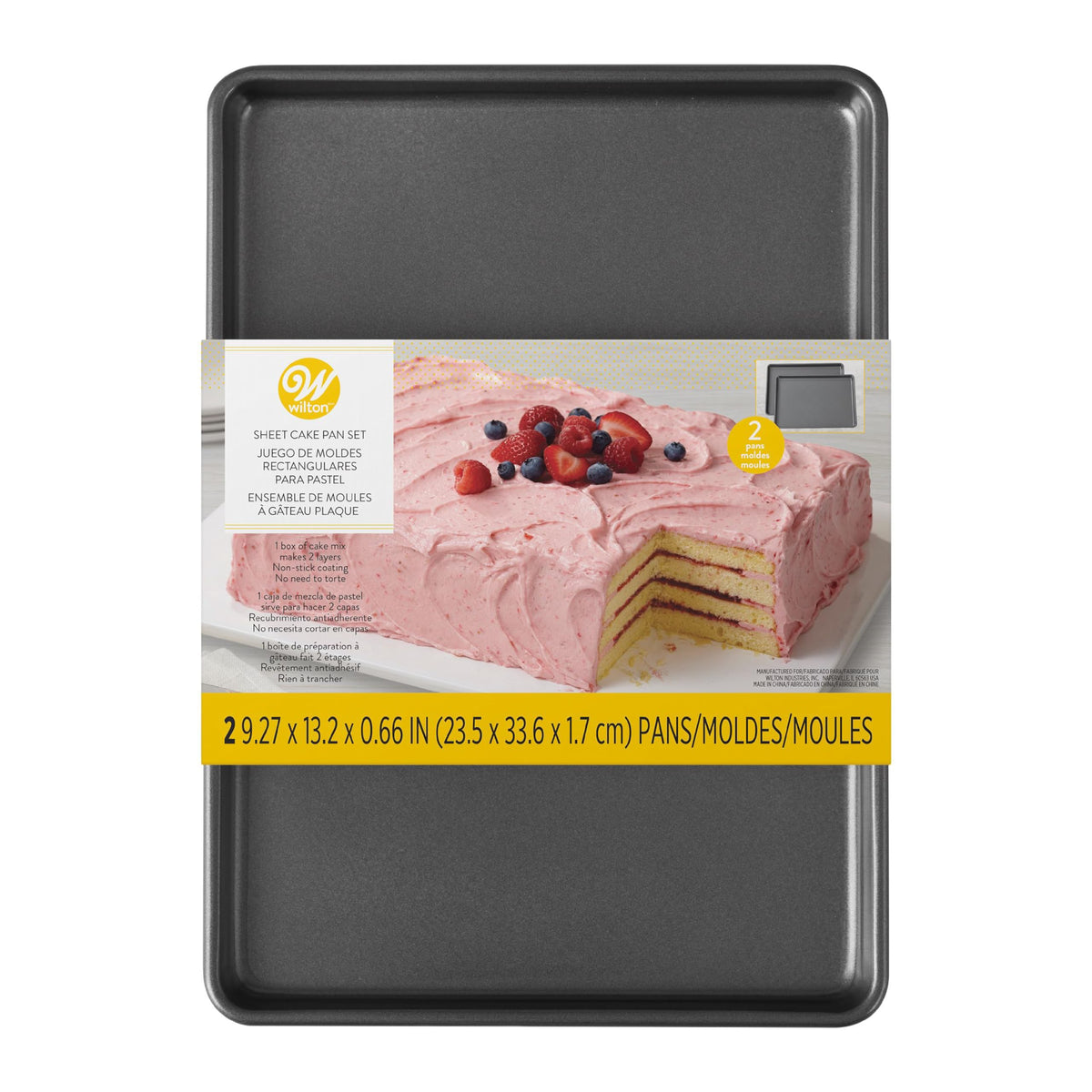 Wilton Easy Layers 2-Piece Steel Sheet Cake Pan Set