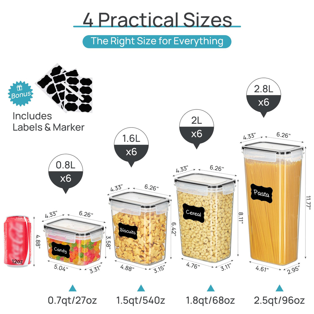 Vtopmart Airtight Food Storage Container Set for Pantry