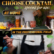 Stainless Steel Cocktail Bar Spoons for Mixing Drinks