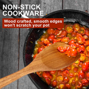 Acacia Wood Pasta Serving Spoon & Spaghetti Fork