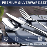 Stainless Steel Silverware & Flatware Utensil Set