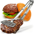 Kitchen Discovery Spatula Tongs for Flipping & Serving