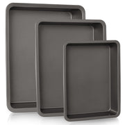 HONGBAKE Deep Nonstick Baking Pan Set for Oven Cooking