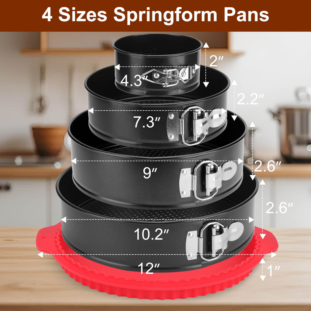 Nonstick Round Springform Cheesecake Pan with Removable Bottom