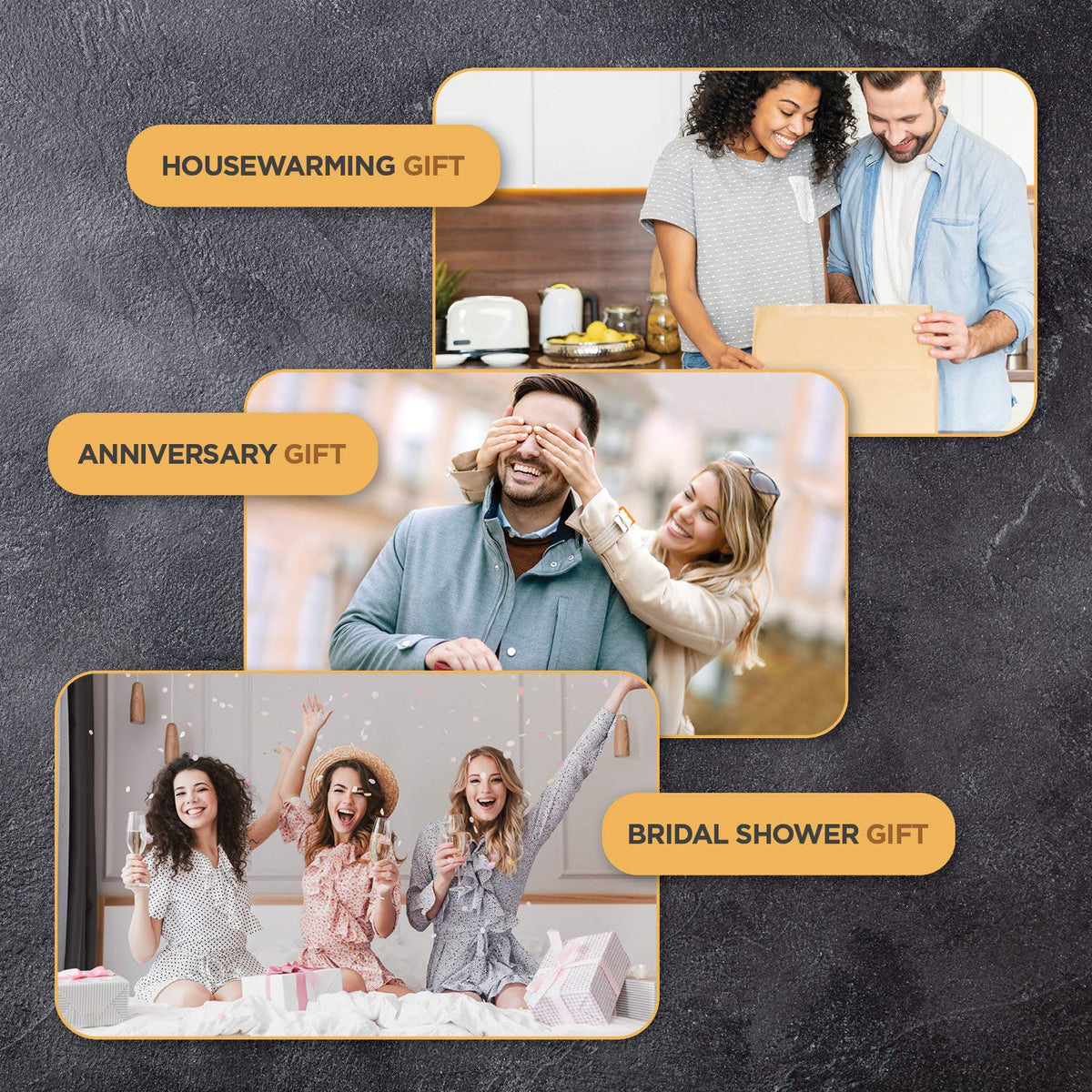 Bamboo Charcuterie Cheese Board Gift Set with Accessories