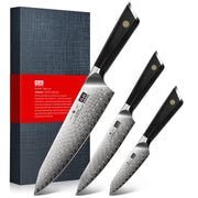 SHAN ZU Damascus Steel Kitchen Knife for Precision Cutting