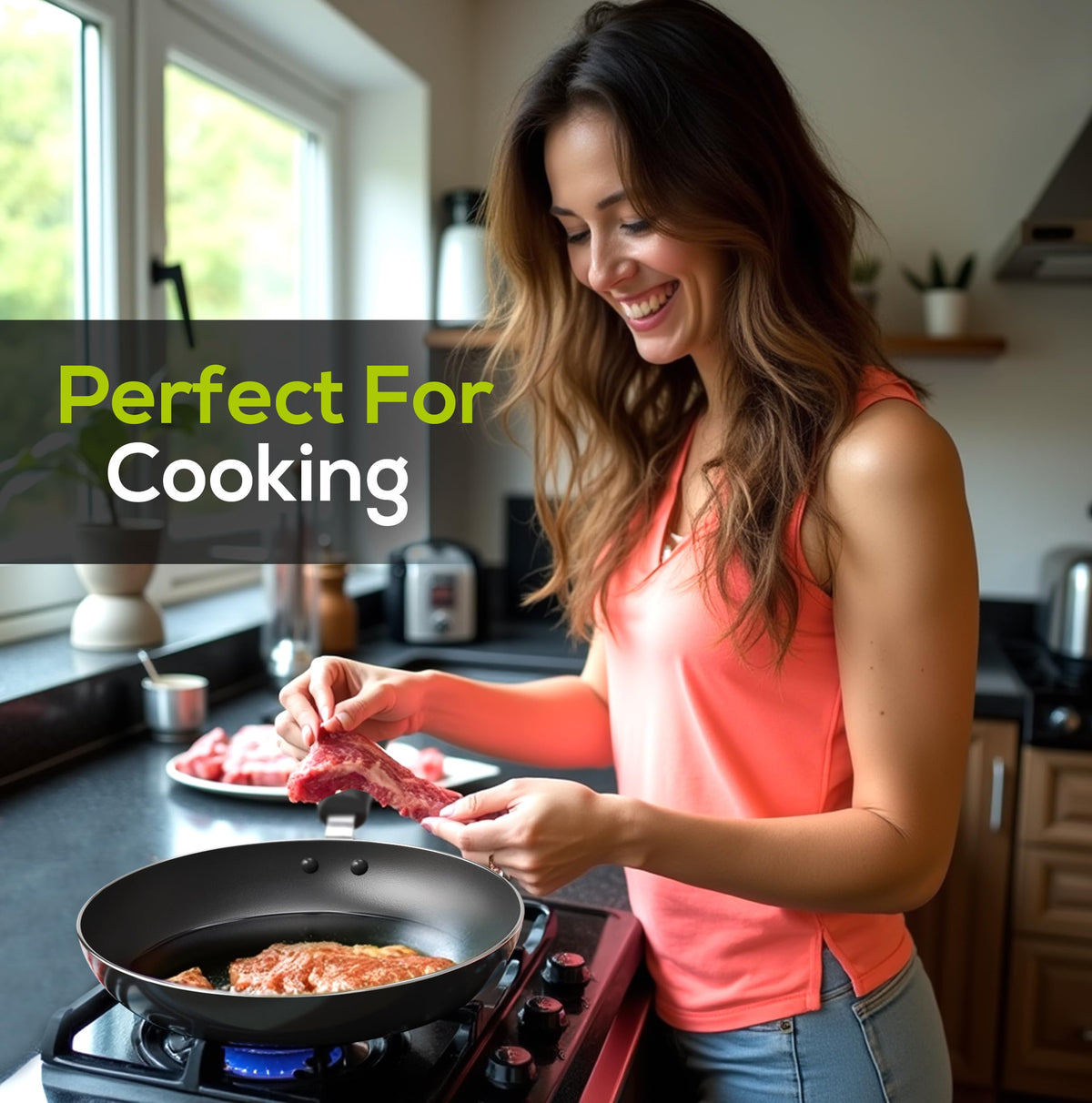 Utopia Kitchen 3-Piece Nonstick Frying Pan Set for Induction