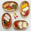 Woodard & Charles Acacia Wood Oval Serving Trays, 48-Pack