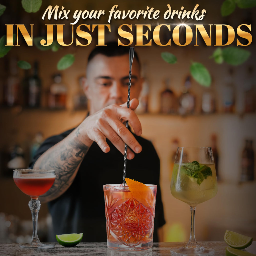 Stainless Steel Cocktail Bar Spoons for Mixing Drinks