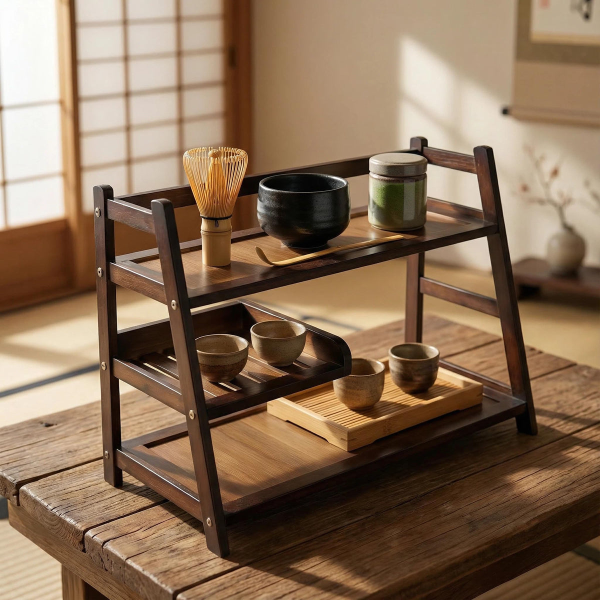 Lnncdsc 3-Tier Matcha & Coffee Bar Organizer Shelf