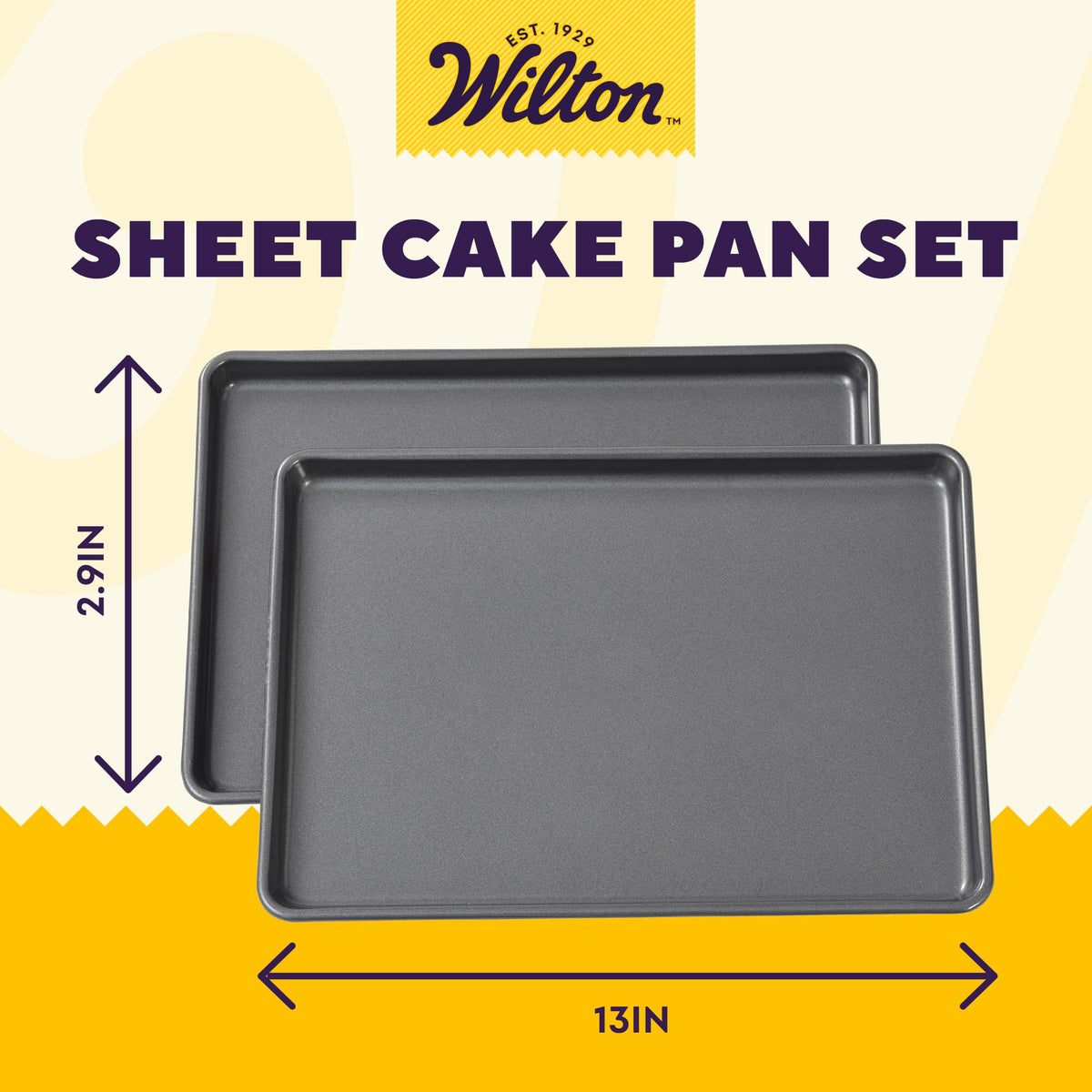 Wilton Easy Layers 2-Piece Steel Sheet Cake Pan Set