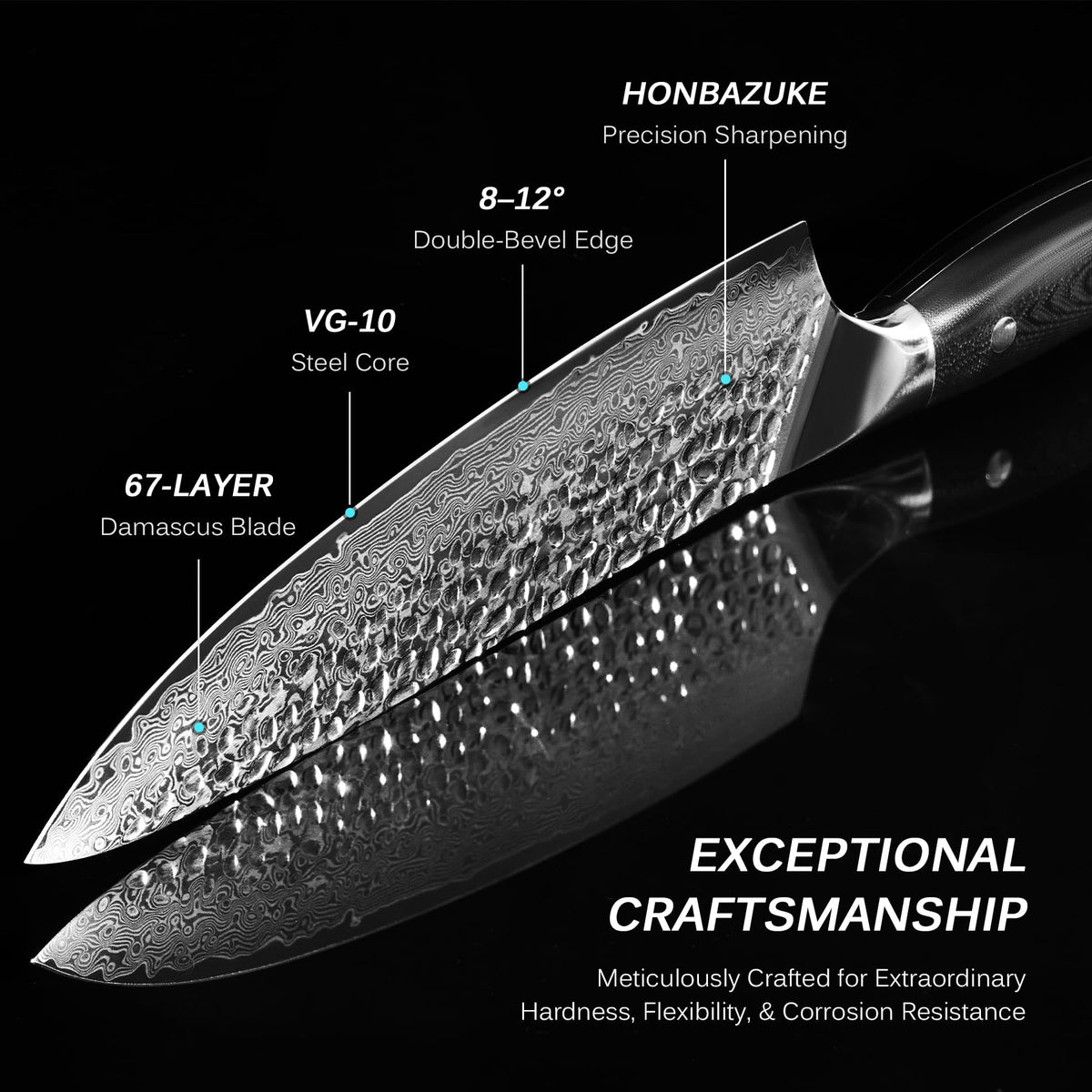 KYOKU Shogun Series Japanese Kitchen Knife for Precision Cutting
