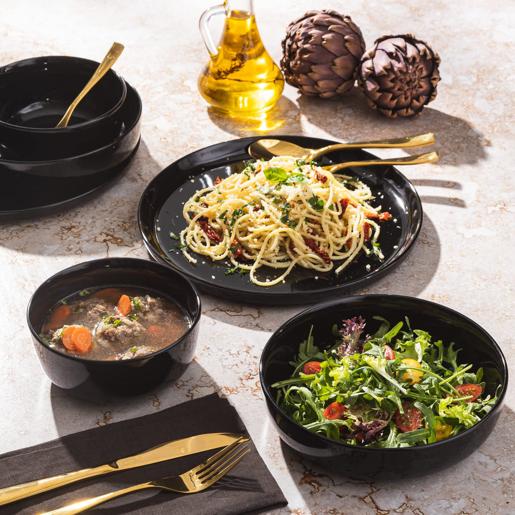 Gibson Home 16-Piece Stackable Dinnerware Set for 4