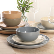 Gibson Home 12-Piece Plates & Bowls Dinnerware Set for 4