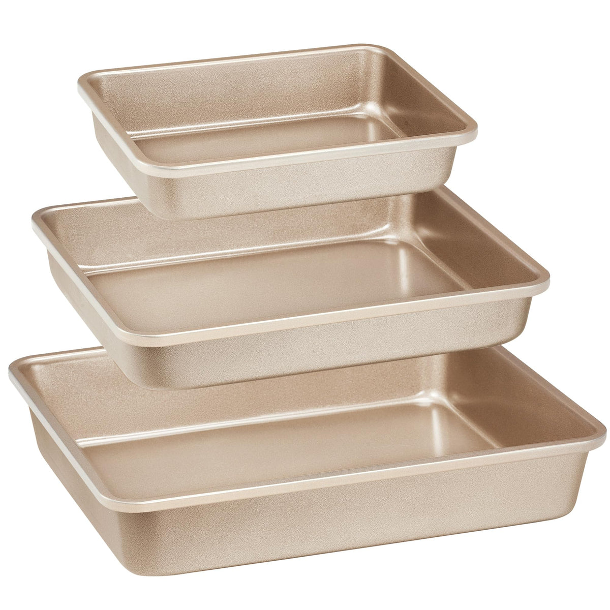 HONGBAKE Deep Nonstick Baking Pan Set for Oven Cooking