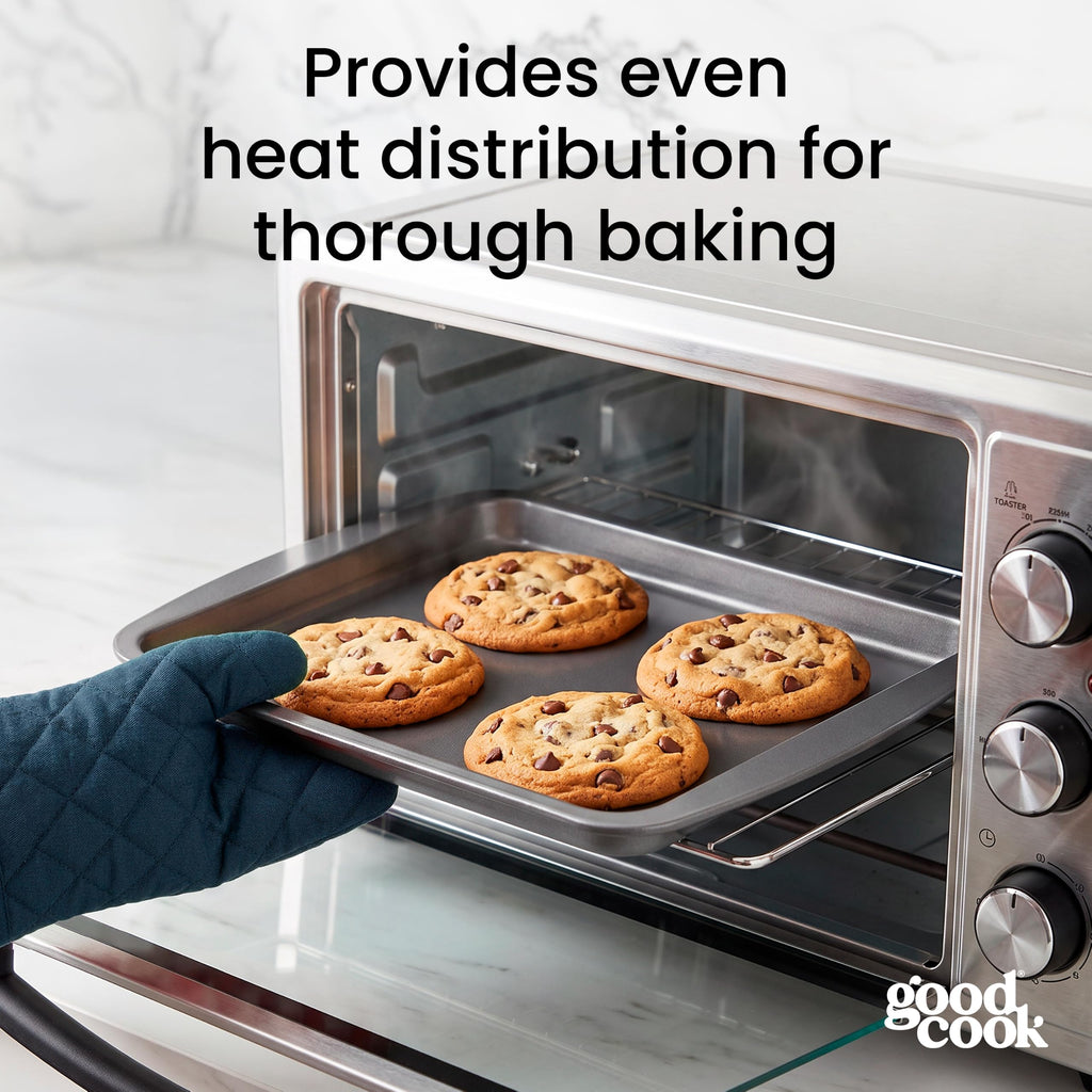 GoodCook 4-Piece Nonstick Steel Toaster Oven Bakeware Set