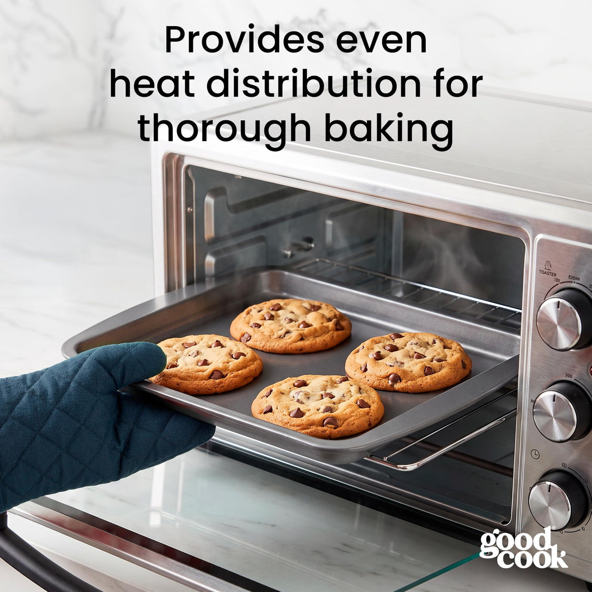 GoodCook 4-Piece Nonstick Steel Toaster Oven Bakeware Set