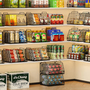 Stackable Wire Storage Baskets for Kitchen & Pantry