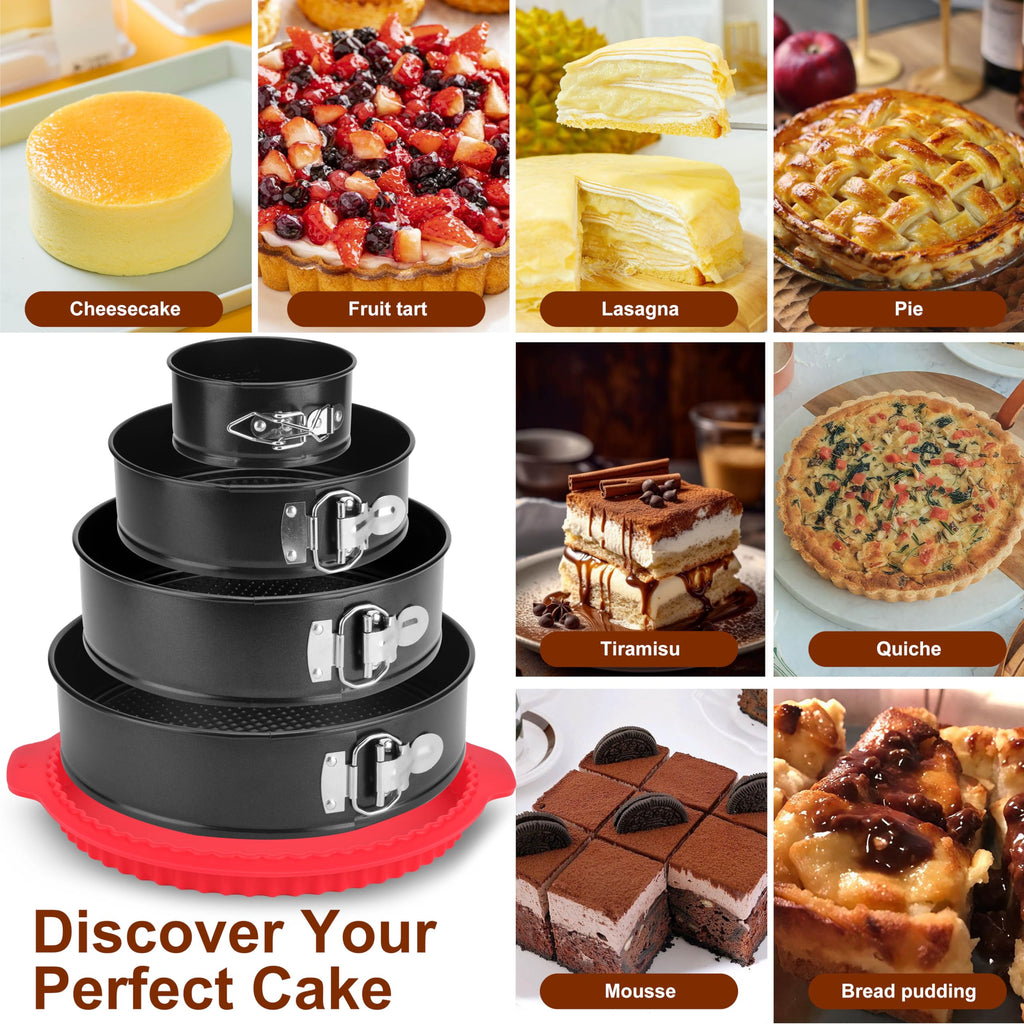 Nonstick Round Springform Cheesecake Pan with Removable Bottom