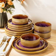 TheTerra Ceramic Dinnerware Plates & Bowls Set