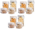 Oggi Airtight Clear Canister Set with Clamp Lids