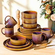 TheTerra Ceramic Dinnerware Plates & Bowls Set