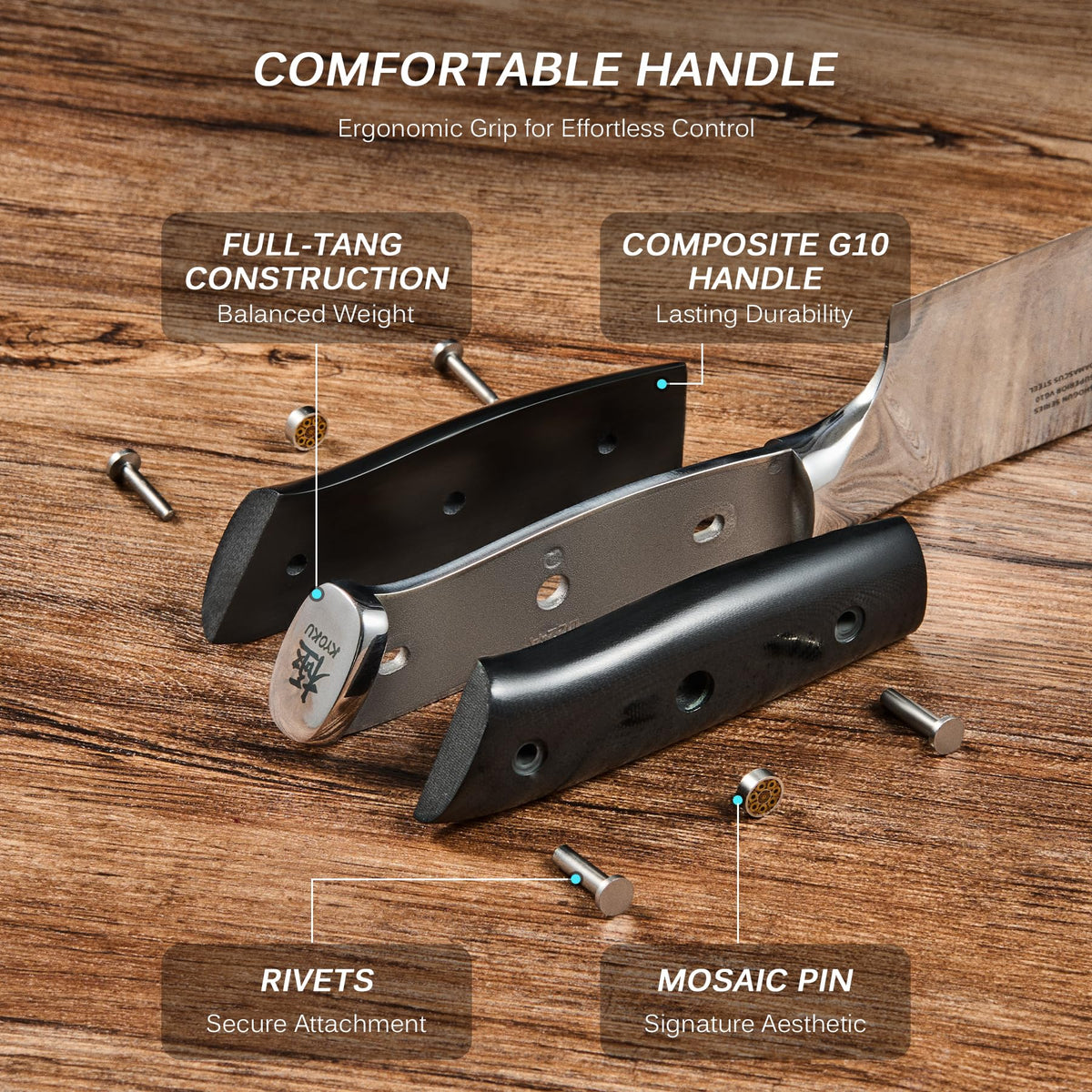 KYOKU Shogun Series Japanese Kitchen Knife for Precision Cutting